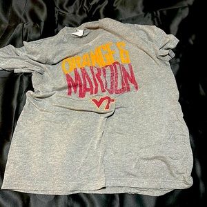 VT size L Hokies gray shirt